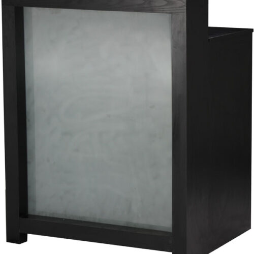 46200-W01 Vastaanottotiski Hairway Franz Mini musta