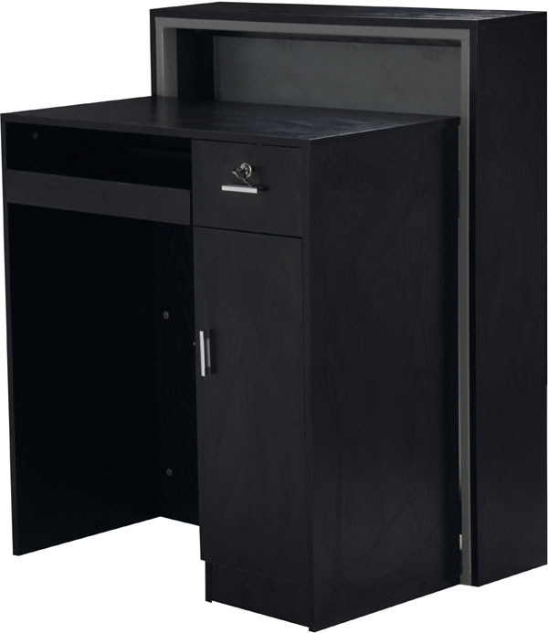 Vastaanottotiski Hairway Franz Mini musta