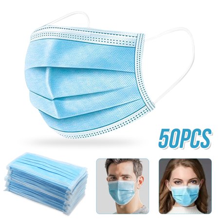 Kertakäyttöinen suojamaski 50 kpl 3-kerroksinen