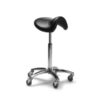 BraveHead Salon Stool ergoniminen satulatuoli, musta