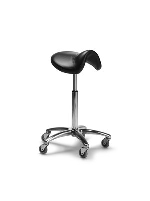 BraveHead Salon Stool ergoniminen satulatuoli, musta