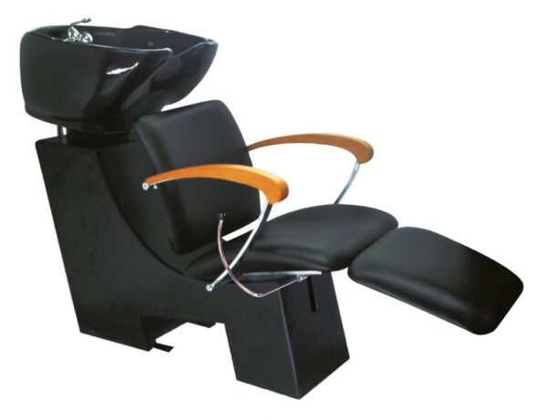 Hairway Gustav Pesupaikka, musta allas, mustilla käsinojilla