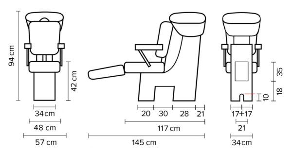 Hairway Gustav Pesupaikka, musta allas, mustilla käsinojilla