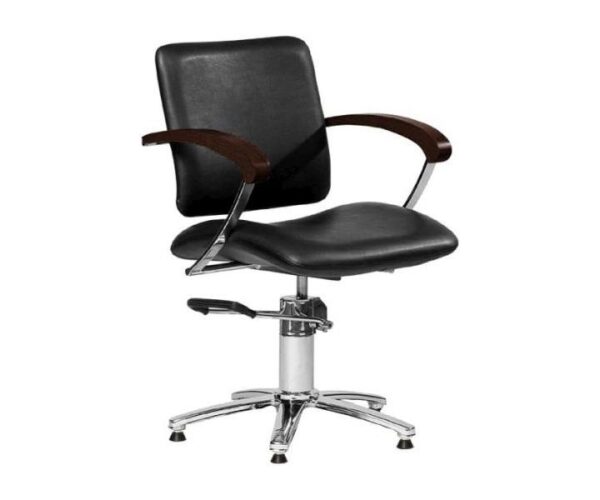 Hairway Kampaamotuoli Augusta, musta/ruskea puu