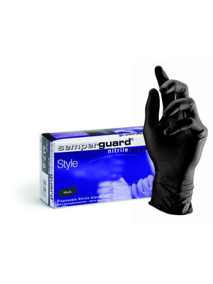 BraveHead puuterivapaat nitriilikäsineet S-koko 100 kpl