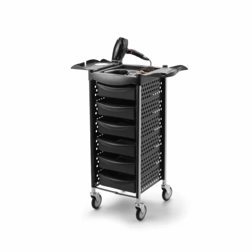 BraveHead-Salon-Trolley-black Bravehead Trolley työtarvikevaunu, musta