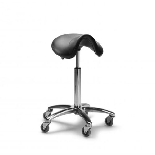 BraveHead Salon Stool ergoniminen satulatuoli, musta