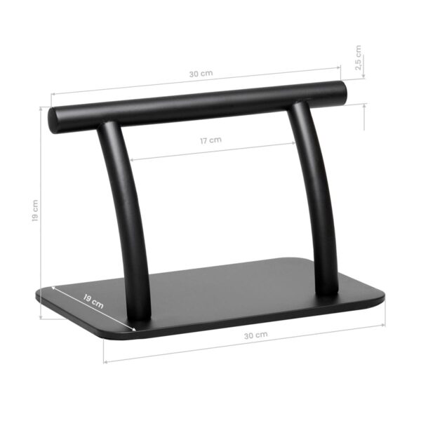 FootrestBlack-mybeauty24.eu_ Kampaamotuolin jalkatuki,musta