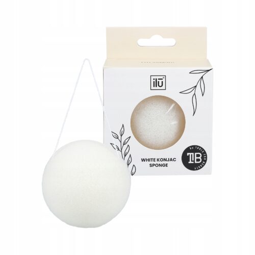 Ilu-White-Konjak-Facial-Cleansing-Sponge-mybeauty24.eu_ Ilu White Konjak Facial Cleansing Sponge pesusieni valkoinen