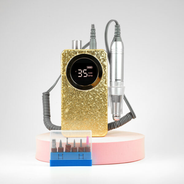 Kannettava kynsipora – kultainen Kannettava kynsipora – kultainen