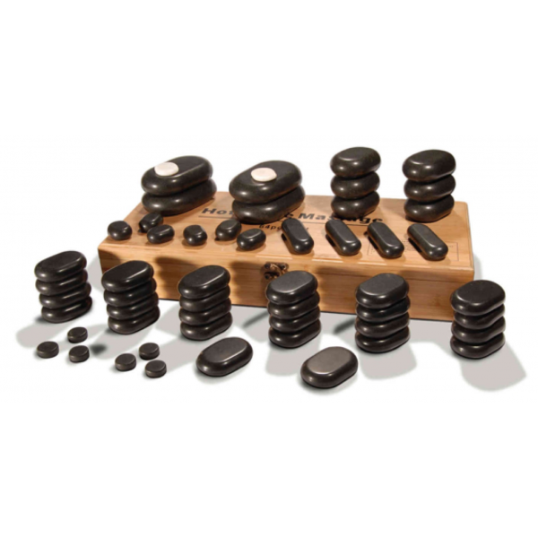 Sibel Stone Kuumakivet kokovartalohieronta setti 60kpl