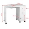 Manicure-table-Compact-011B-with-absorber Manikyyripöytä Compact 011B imurilla