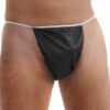 Mensstings Kertäkäytön bikinihousut miehille, musta, 50kpl