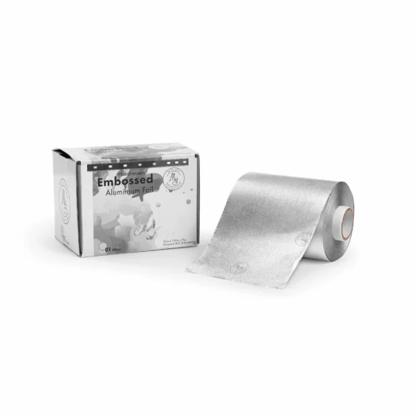 My - Embossed Aluminium Foil Silver 100m