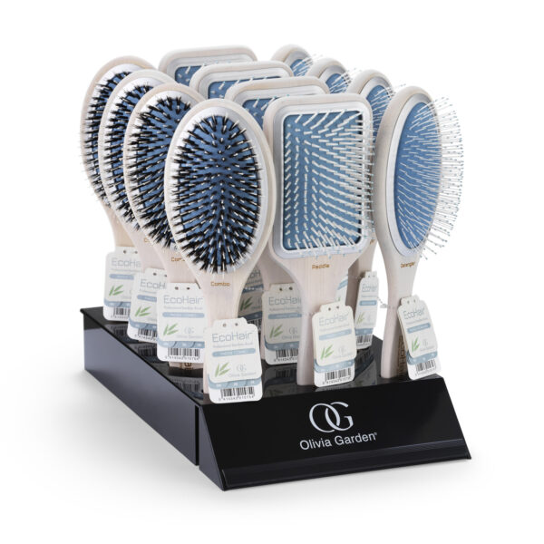 OLIVIA-GARDEN-ECOHAIR-PADDLE-DISPLAY-mybeauty24.eu_ Olivia Garden Brush OG iDetangle 12 kpl Display