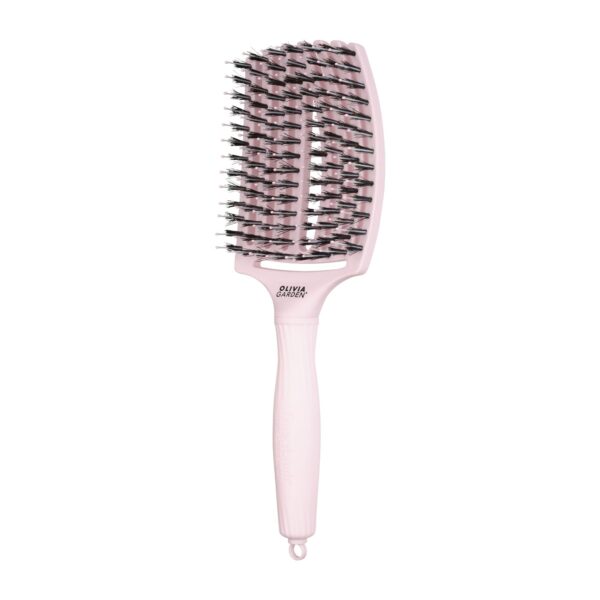 Olivia Garden Fingerbrush Combo Pastel Pink hiusharja