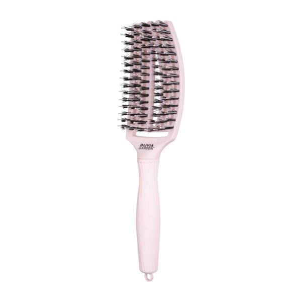 Olivia Garden Fingerbrush Combo Pastel Pink hiusharja