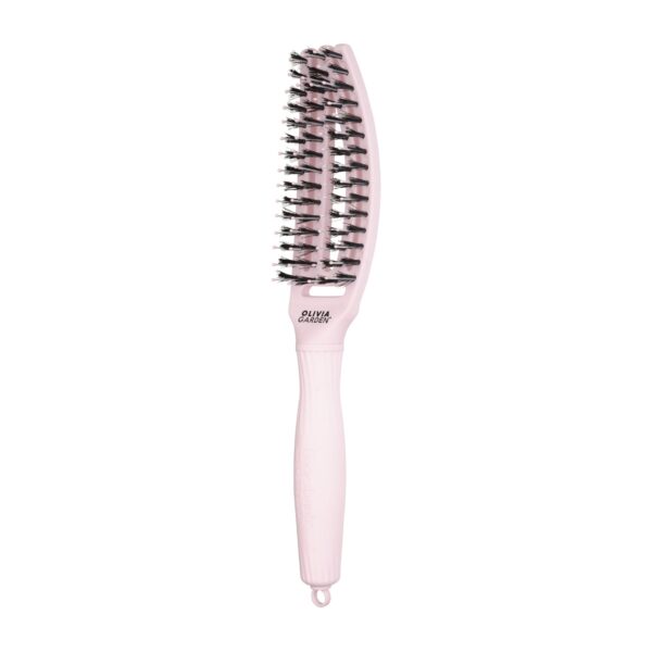 Olivia Garden Fingerbrush Combo Pastel Pink hiusharja
