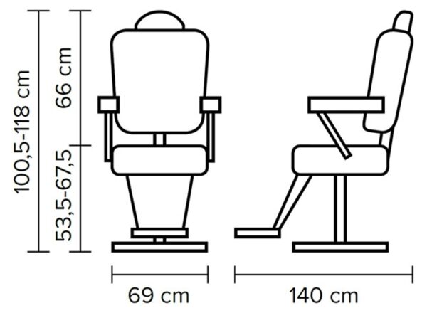 Parturituoli Hairway David, musta