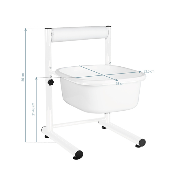 Pedicure-bath-with-adjustable-height Pedikyyrin jalkakylpy, säädettävä korkeus