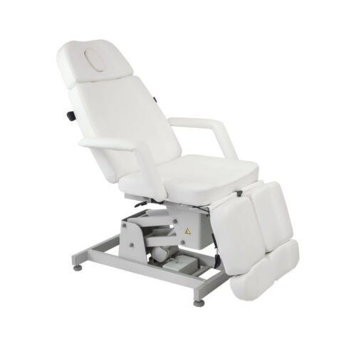 Pedicure-bed-with-1-motor Jalkahoitotuoli 1 moottori, valkoinen