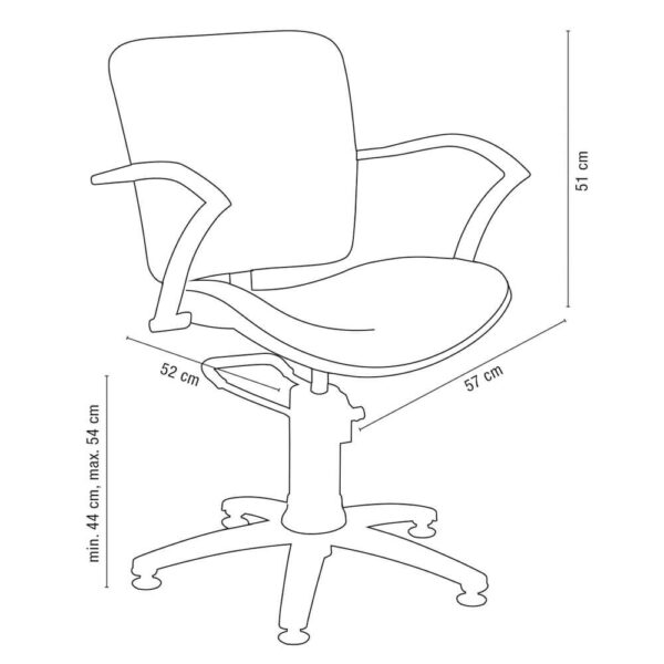 Sibel George V asiakastuoli,musta
