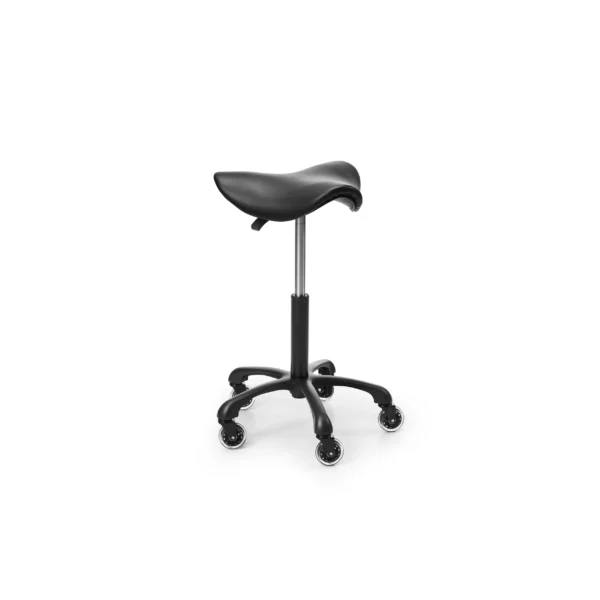 Saddle-stool-360-Matt-Black Satulatuoli 360 – Matt musta