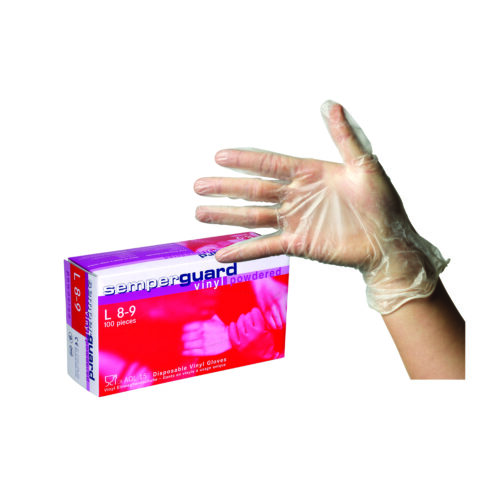 Semperguard BraveHead vinyylikäsineet S - koko 100 kpl