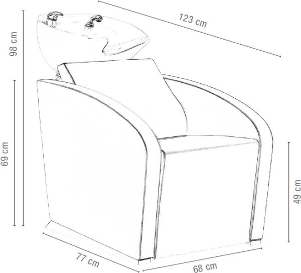 Sibel Elegantia kampaamon pesupaikka Croco musta