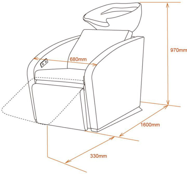 Sibel Elegantia Relax pesupaikka, Croco musta
