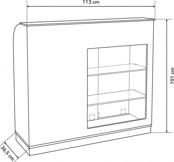 Sibel Grace Welcome Counter vastaanottotiski