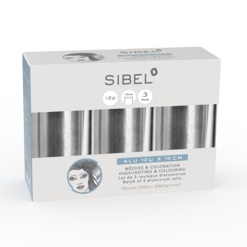 Sibel-High-Light-Set-with-3-rolls-aluminium-foil-12cm Sibel High Light alumiinifolio, pakkauksessa 3 rulla