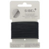 Sibel Thin Elastic Hair Bands, ohut musta 16 kpl