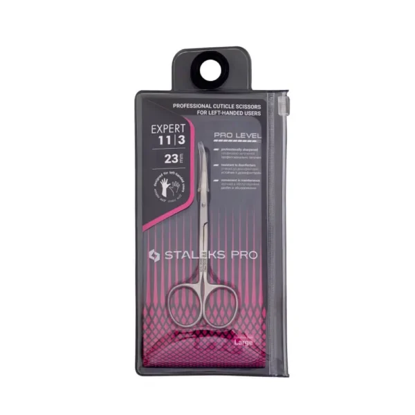 Staleks-Expert-11-Cuticle-scissors-23-mm-–-left-handed-1-mybeauty24.eu_ Staleks Expert 11 Kynsinauhasakset 23 mm – vasenkätisille