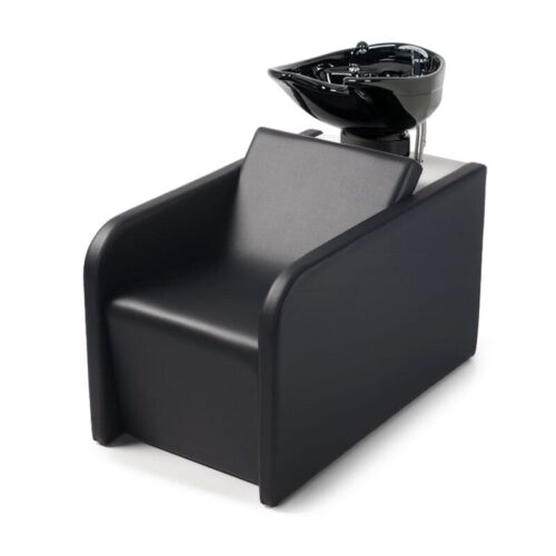 Takumi Jin kampaamon pesupaikka, musta allas