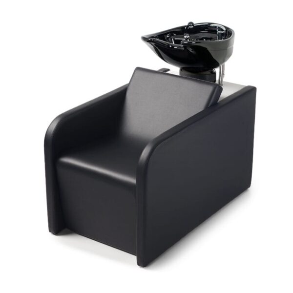 Takumi Jin kampaamon pesupaikka, musta allas