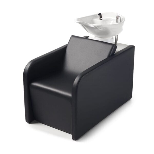 Takumi-Jin-wash-unit-with-white-basin Takumi Jin kampaamon pesupaikka, valkoinen allas