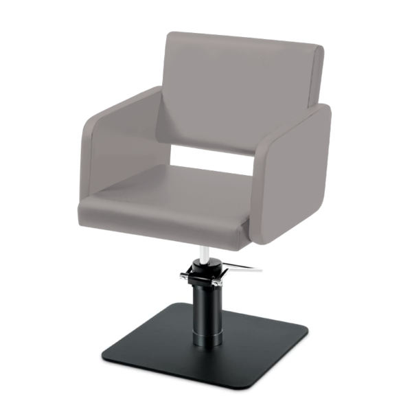 Takumi-Yuki-Hydraulic-Styling-chair-grey Takumi Yuki kampaamotuoli, mattamustaa hydraulipumppu