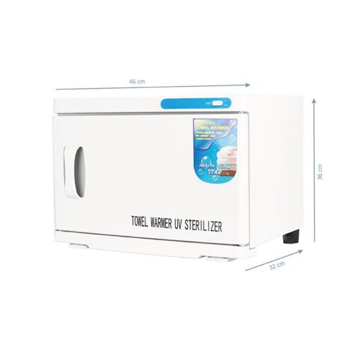 Towel-Heater-with-sterilizer-UV-C-16L-white Pyyhelämmitin UV-sterilisaattorilla 16L, Valkoinen