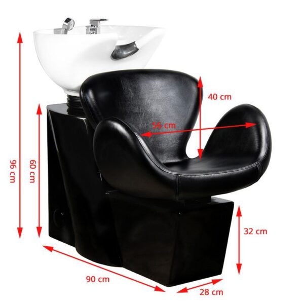 Pesupaikka Tulip, valkoinen allas