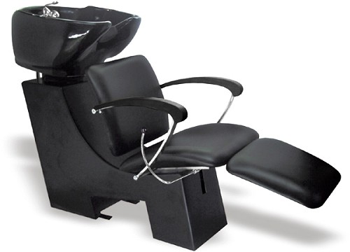 Hairway Gustav Pesupaikka, musta allas, mustilla käsinojilla