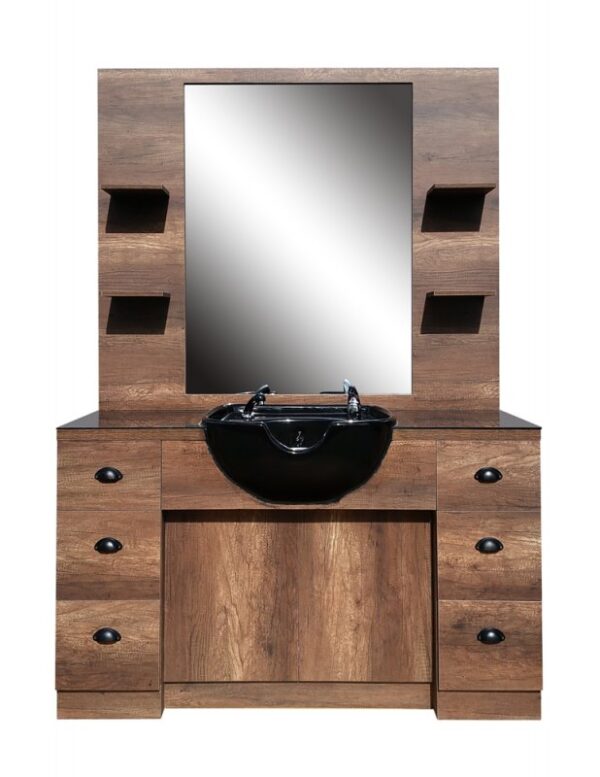 Hairway Barber asiakaspaikka"Barry" , valkoinen allas