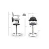 childrens-chair-for-hairdressers-junior-1 Turvallinen Sibel Kiddo 2 Lasten kampaamotuoli