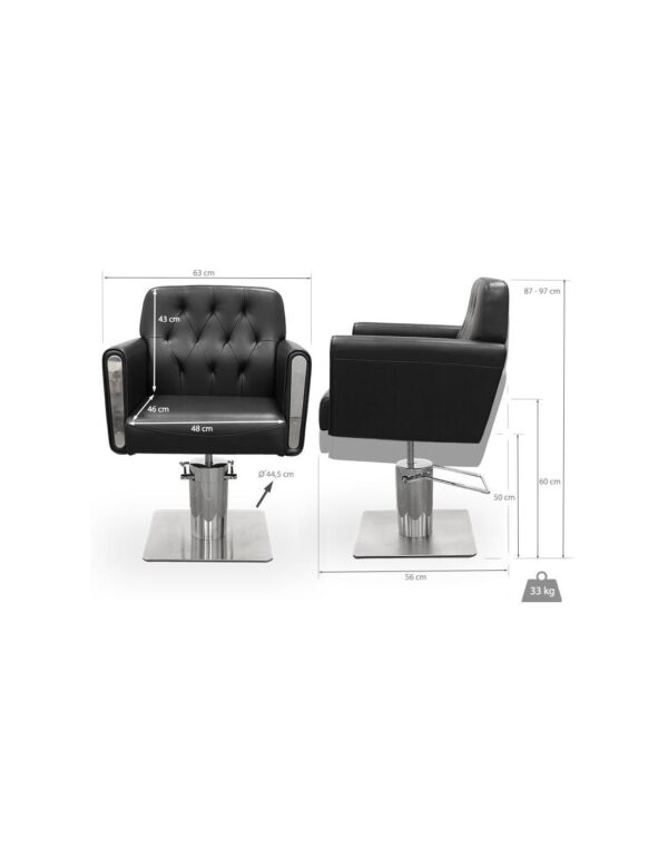 Kampaamotuoli Montana, musta