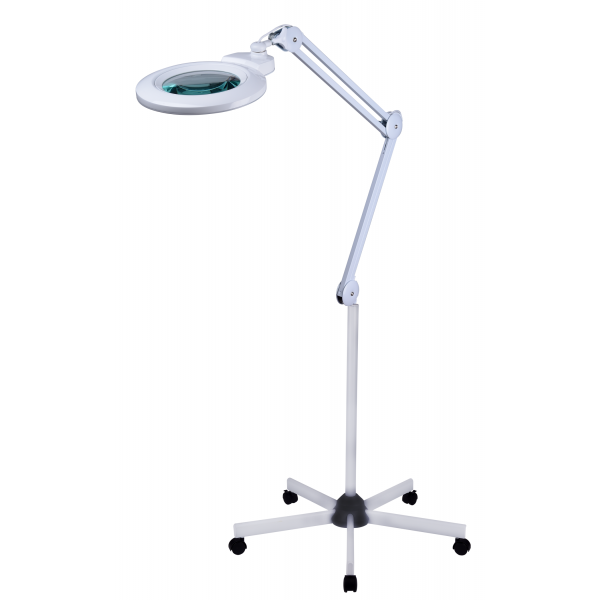 lamppu-luppi-5 LED luuppilamppu jalustalla (vaihdettava luuppi)