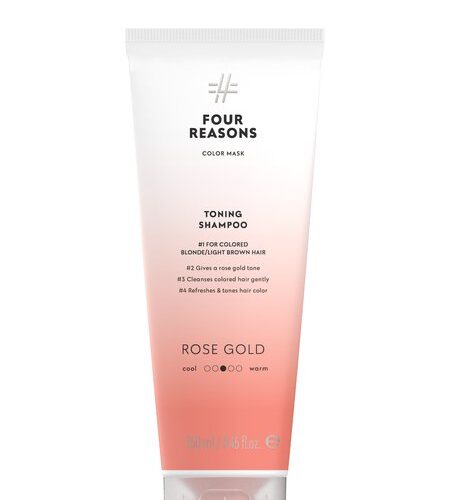rose-gold Four Reasons Color Mask Toning Shampoo Rose Gold 250ml