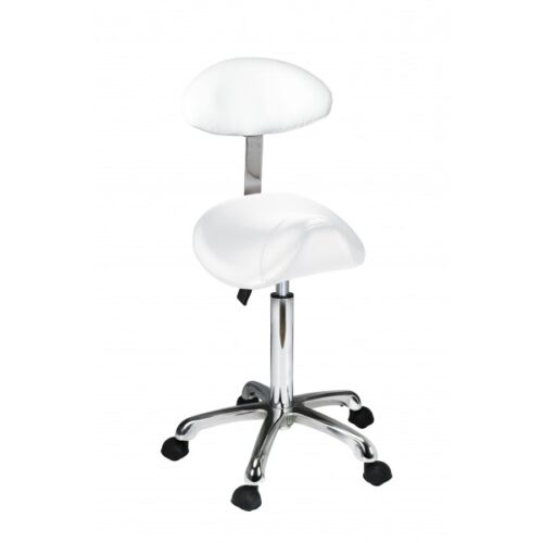 Organic satulatuoli selkänojalla, valkoinen