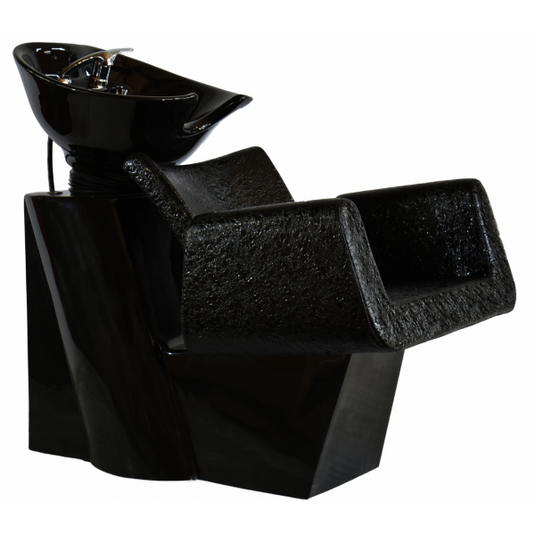 tuoli-keraamisella-pesualtaalla-texas-2 Kampaamon pesupaikka Texas croco ,musta allas