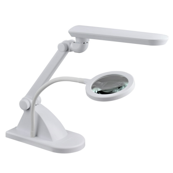 tyylikas-led Suurennuslamppu pöytätelineellä, LED, 5 dioptria