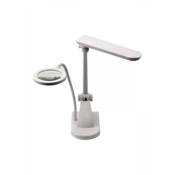 tyylikas-led1 Suurennuslamppu pöytätelineellä, LED, 5 dioptria